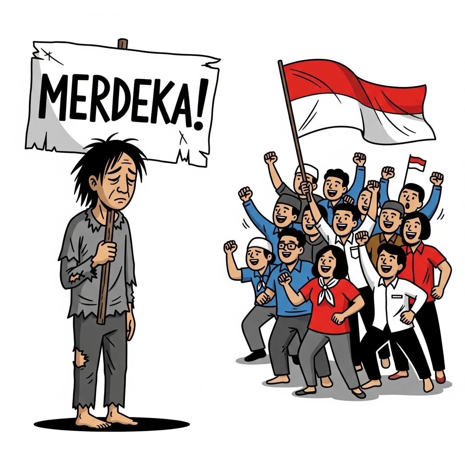 Belum Merdeka dari Kemiskinan, Mau Merayakan Apa?