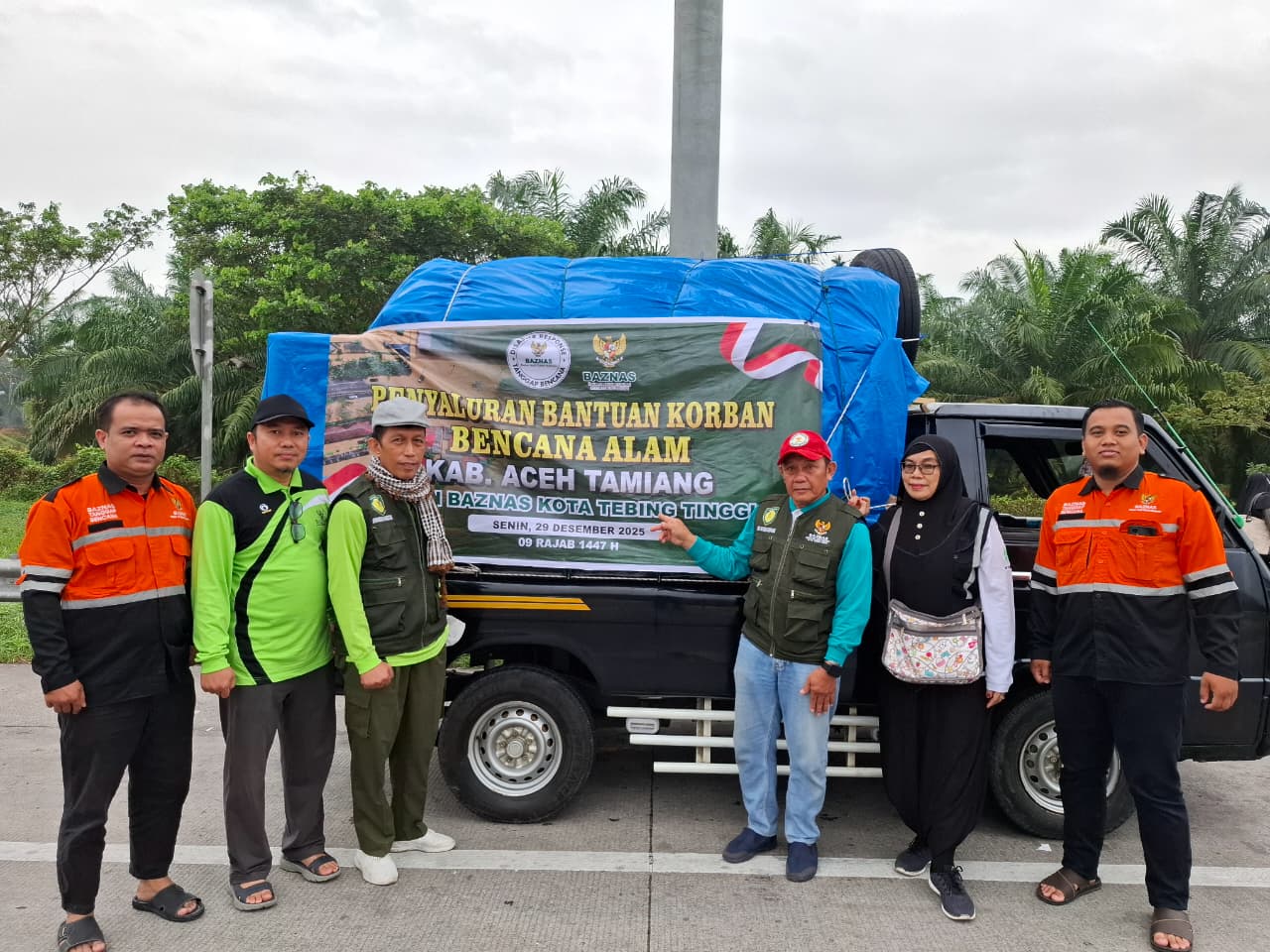BAZNAS Tebing Tinggi Salurkan Bantuan Korban Bencana Aceh Tamiang